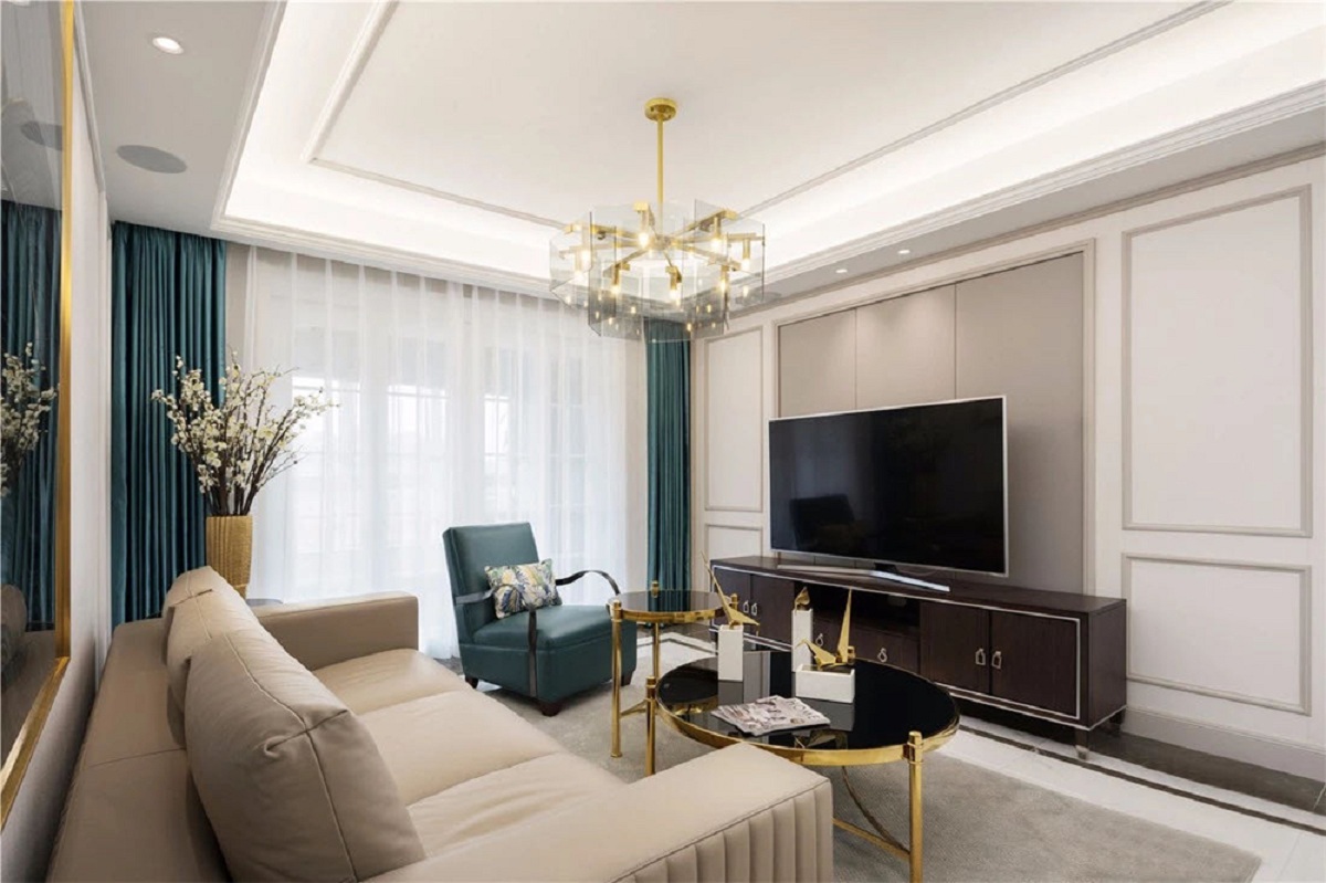 蘇州方埝花苑客廳裝修 蘇州110平米客廳裝修